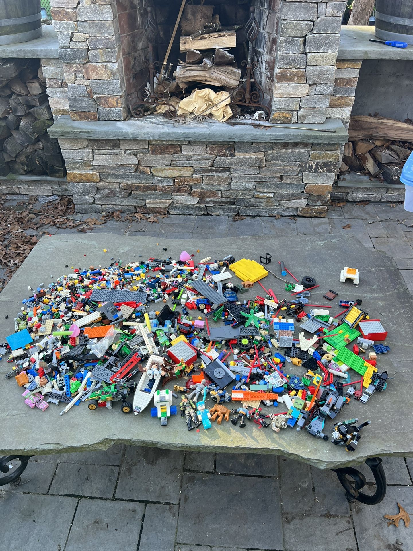 Legos in Lego characters Everything you say you get about 15 pounds