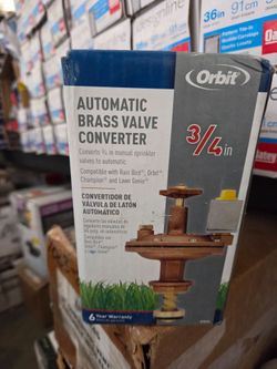 Orbit Automatic Brass Valve Converter 3/4 in