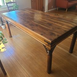 Solid Teak Dining Table (David Smith & Co.) - 70.5" - $500