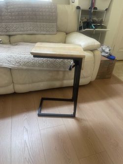 C-Shaped Sofa Side Table