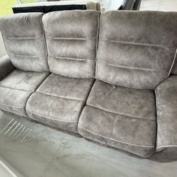 Gray Microfiber Couch