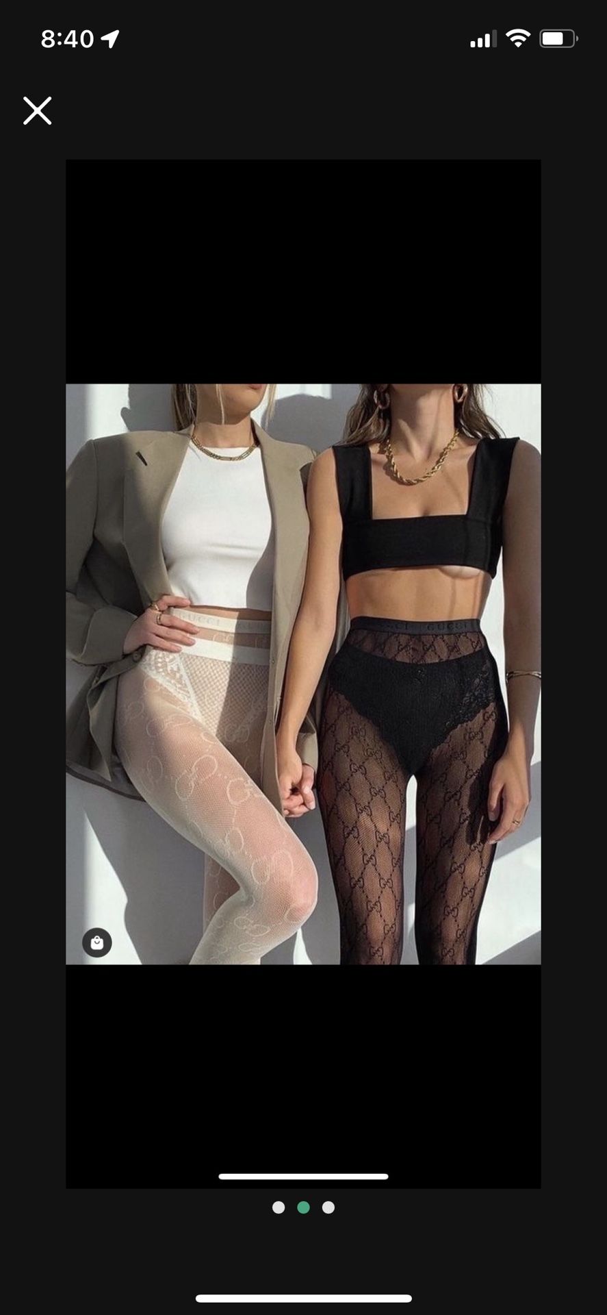 GG Fishnet Tights