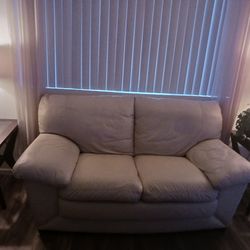Leather Loveseat & Chair