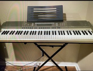 Casio Full Size Keyboard, Chair, Case