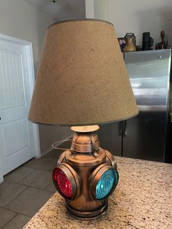 Rare Vintage Handlan St. Louis USA 4 Way Railroad Signal Lantern / Lamp