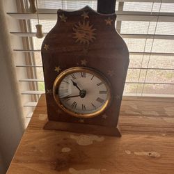 Wood And Brass Clock