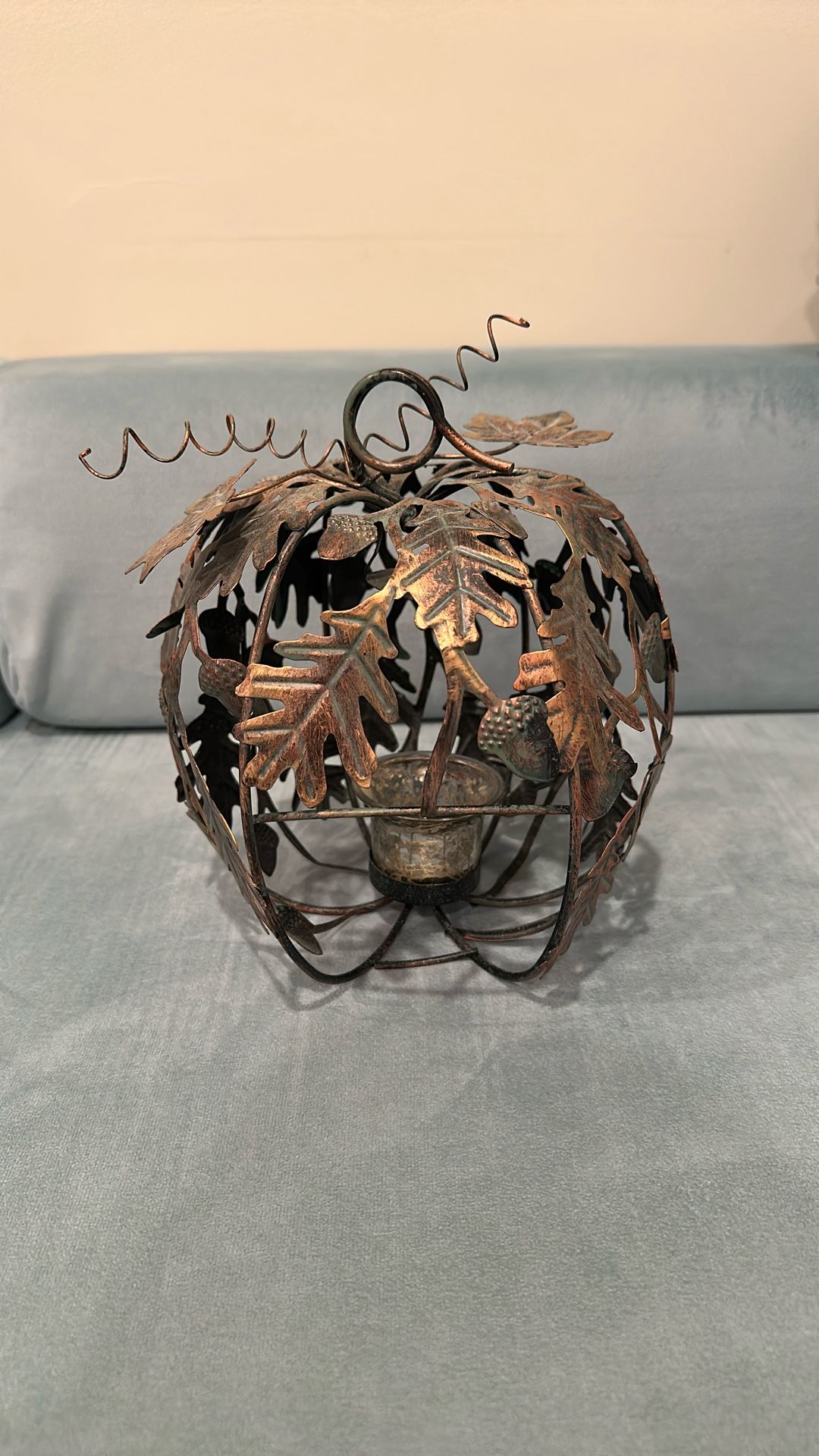 Seasonal Fall /Autumn Pumpkin Candle Holder