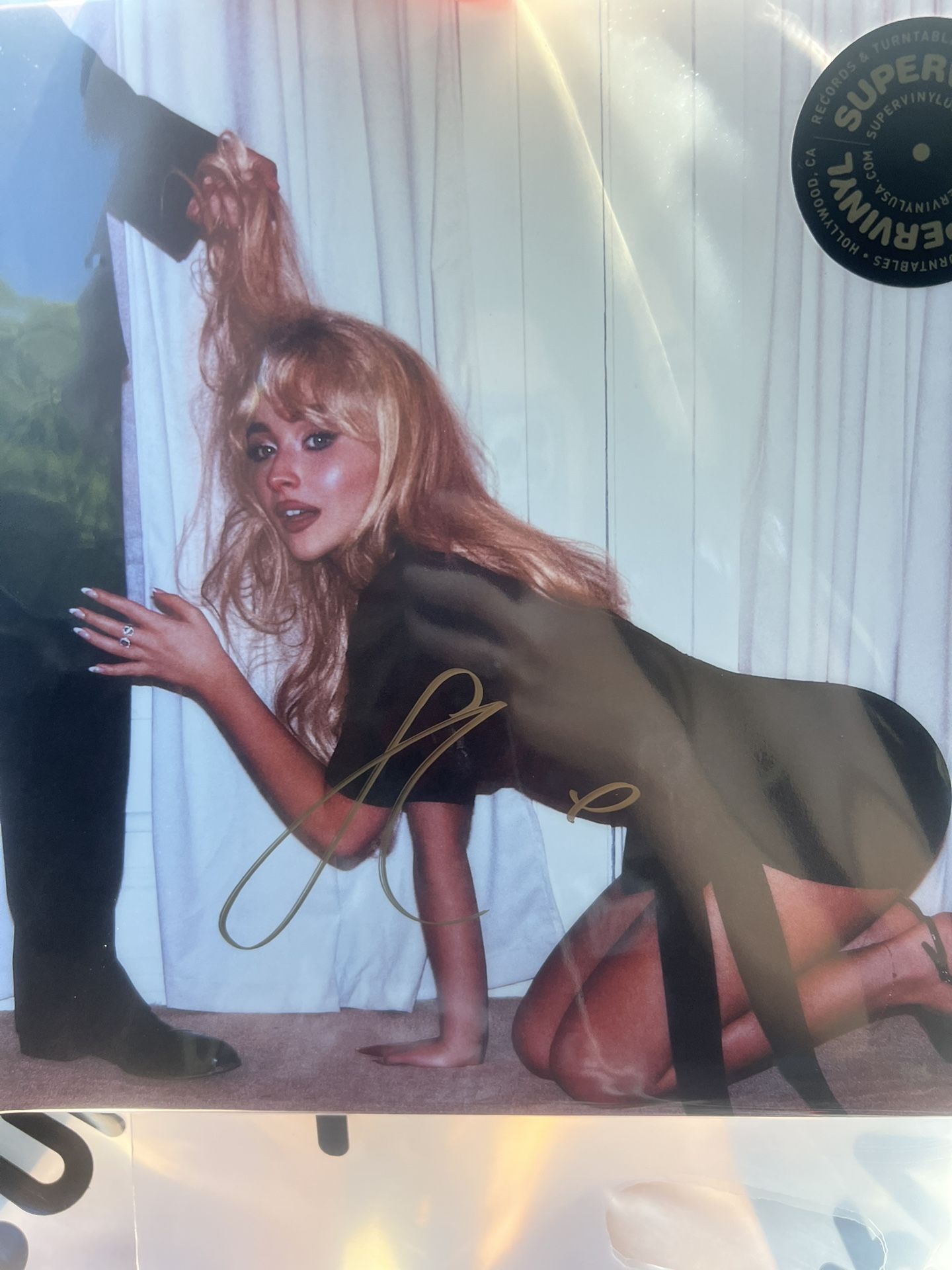 Sabrina Carpenter Hand Signed Vinyl Man’s Best Friend