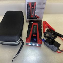 Jump Starter 3000 Amp - 12v Power Bank - Flashlight- Compass- Car Jumper