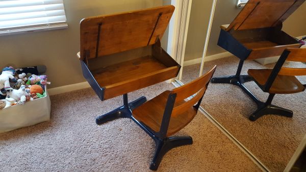 Old Schoolhouse Type Desk Few Nicks On Top Front But Overall Great Old Schoolhouse Type Desk Few Nicks On Top Front But Overall Great Condition Place To Do Schoolwork Or Play School Toys In Bloomingdale