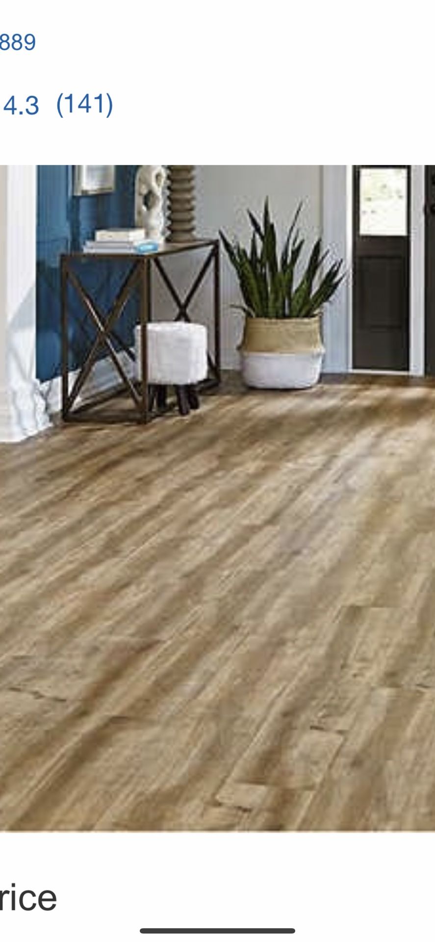 Golden Arowana Cappuccino Waterproof 5mm Thick Plank HDPC Flooring + 1mm Attached Pad included