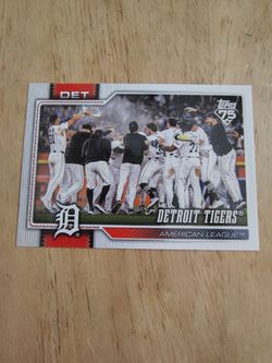 Detroit Tigers Baseball Cards topps 75