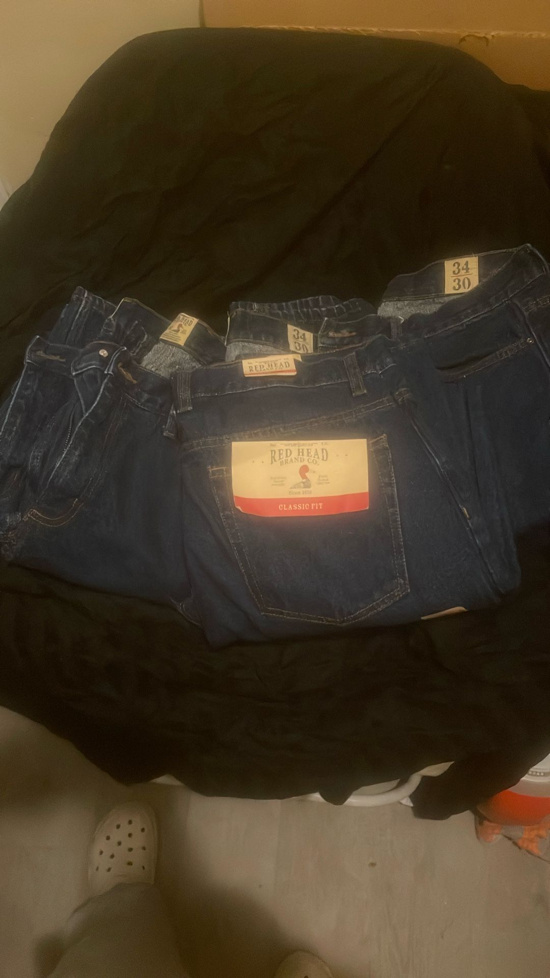 Red Head Denim Jeans Size 34/30 Classic Fit Work Pants