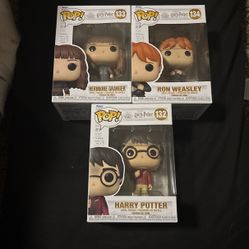 Hermione, Ron, Harry Potter, Funko pop