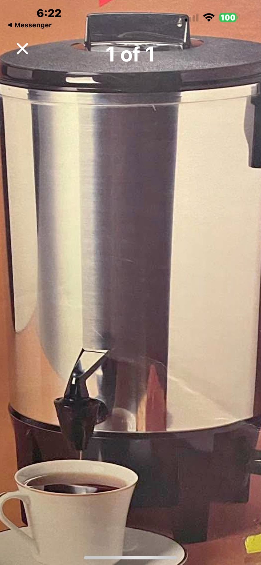 Great Condition Coffee Urn Perfect For Catering Reunions And Parties