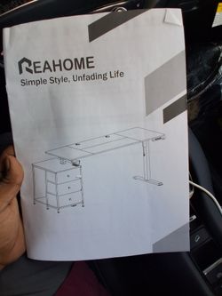 Electric Reahome Desk Adjustable with inergrated drawers