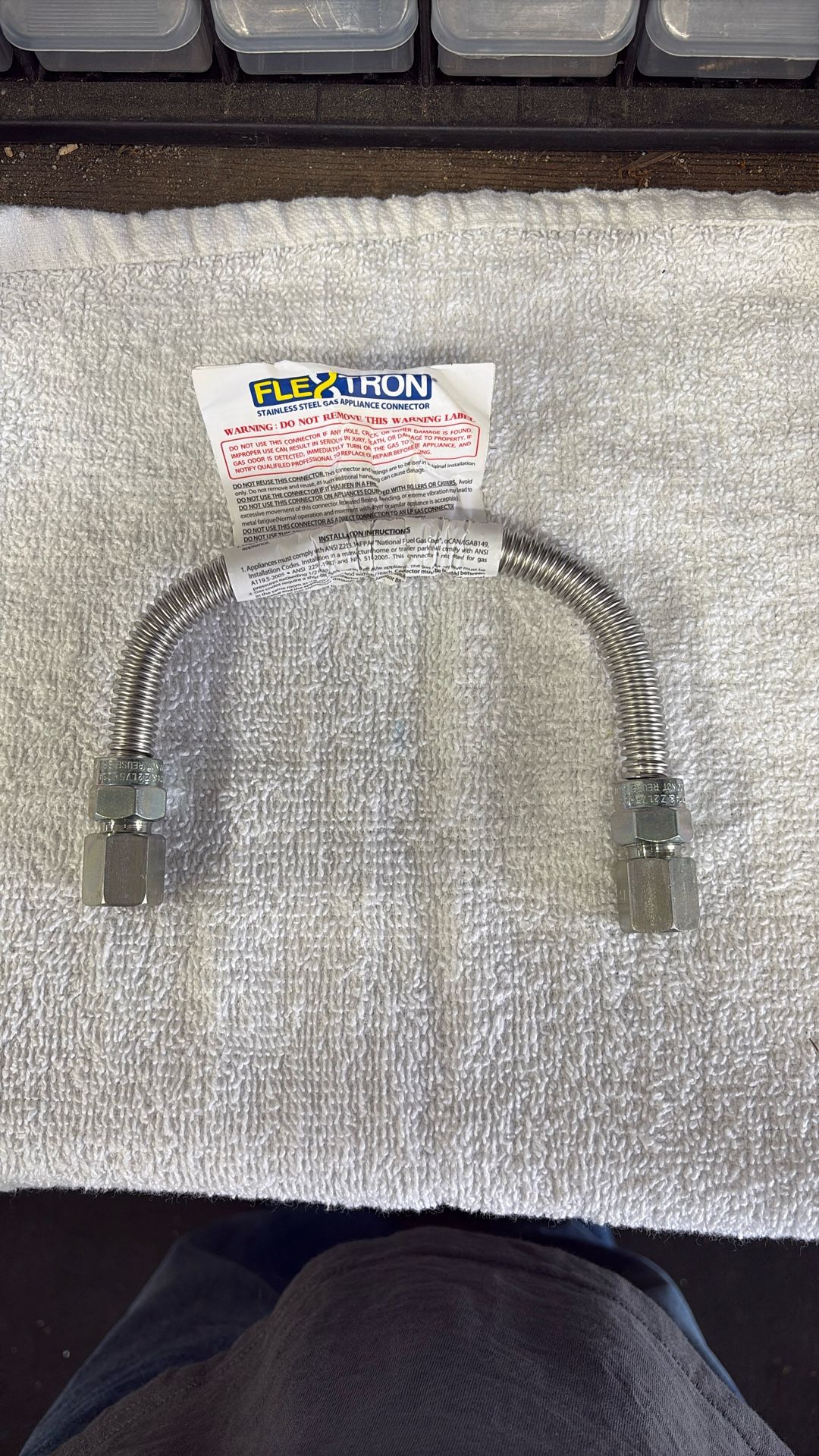 Electron 3/8x12” Gas Line 