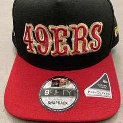San Francisco 49ers New Era Black Snapback Hat