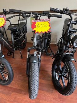 USED, FULLY ASSEMBLED E-BIKE SISIGAD 20" Champ Ext Fat Tire Folding Electric Bike (Dark Grey, USED)