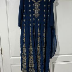 Traditional Indian Embroidered Dress