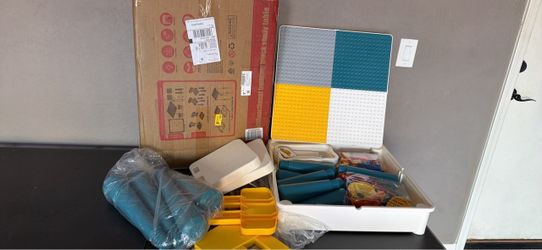 Kids Building Block Study Table Set