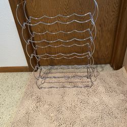 STAINLESS STEEL WINE RACK - SIX DETACHABLE LEVELS - NEW