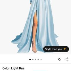 Beautiful Baby Blue Formal Dress