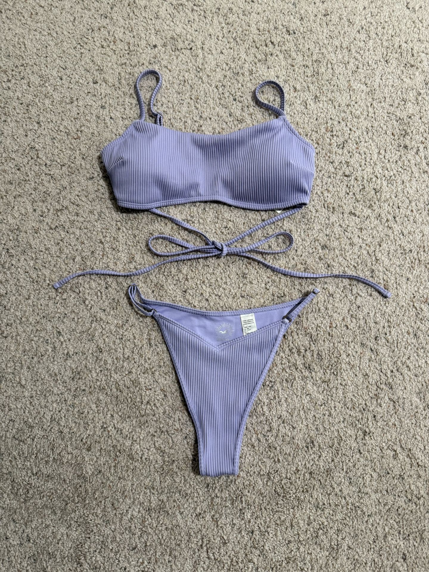 New Hollister Lavender Bikini Swimsuit