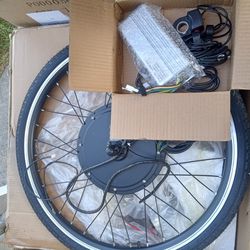 Brand New Electric Front Bicycle Wheel Conversion Kit 26 In