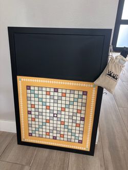Framed Magnetic Scrabble Board