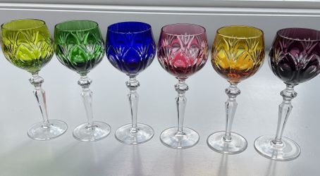European Crystal Goblets Set Of 6