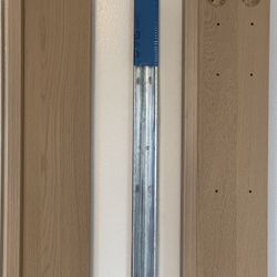 IKEA MALM High Bed Frame Side Panels + SKORVA Midbeam - White Stained Oak Veneer (Full/Double Size) 