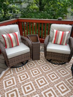 Patio Chairs Brand New Brown