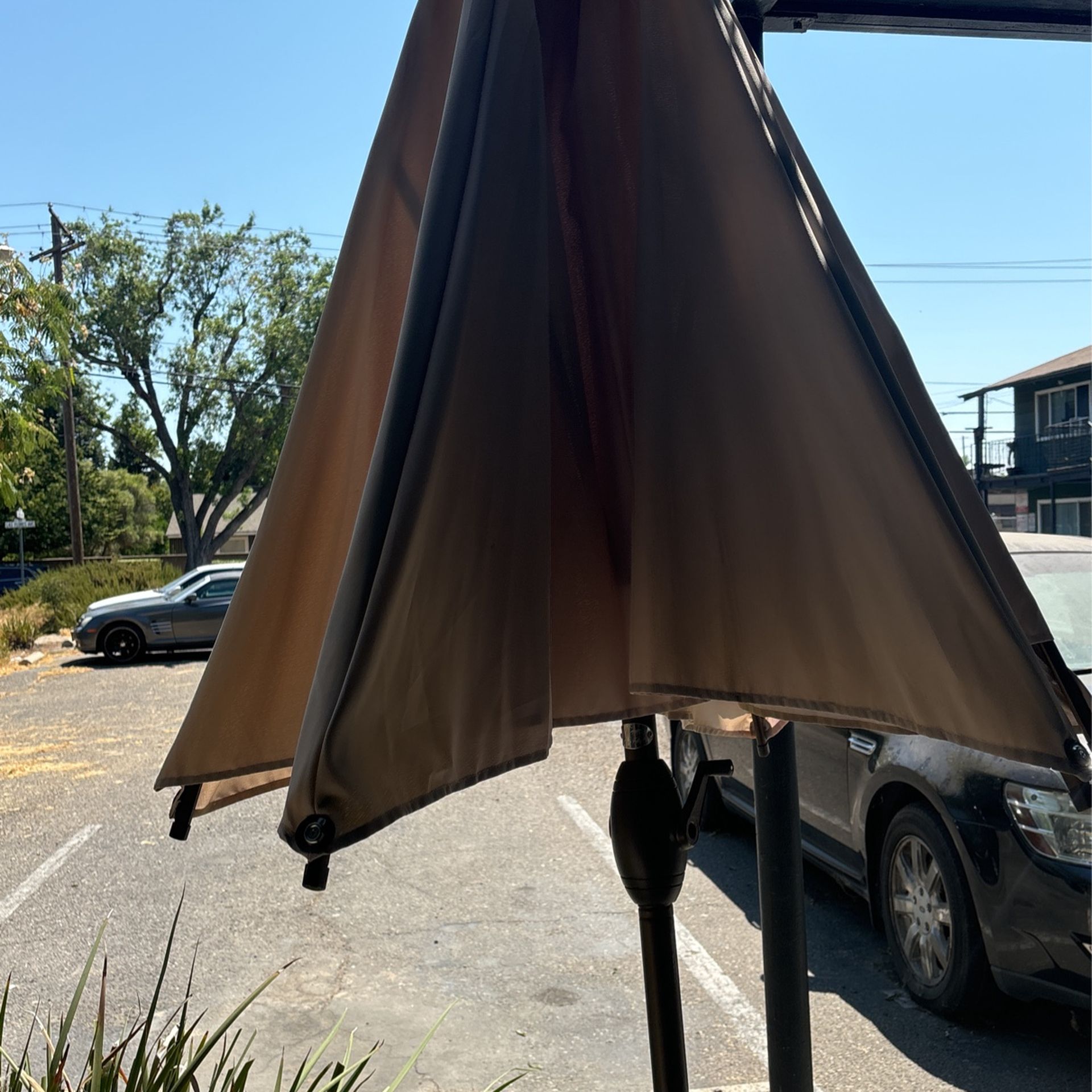 Outdoor Umbrella And Stand