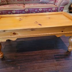 Coffee table with side table