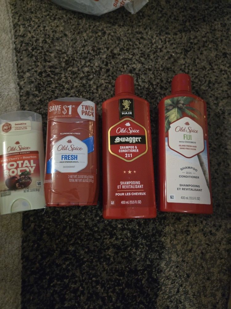 Old Spice Bundle-Shampoo, Conditioner,  & Deoderants 