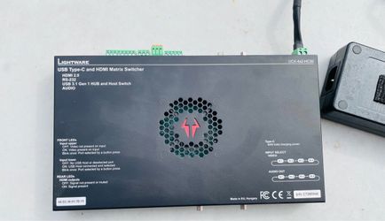 Lightware usb-c hdmi matrix. Switcher - cuz-2x1-box-tx20 comes with power supply