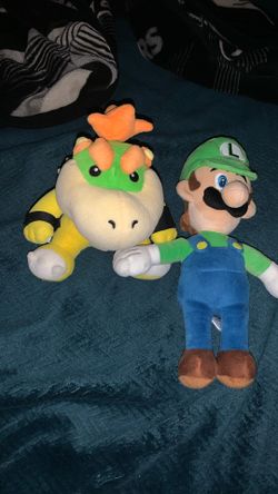 Luigi and Junior plush