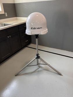 Dish Tailgater 4 Portable Satellite TV Bundle Including Wally 2 Remotes, King Stand 