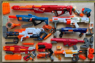 Lots of nerf guns