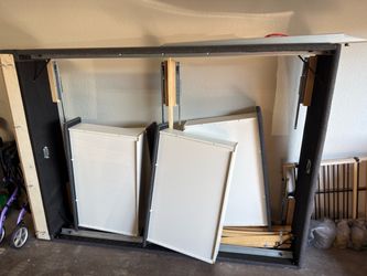 Upholstered bed frame with storage