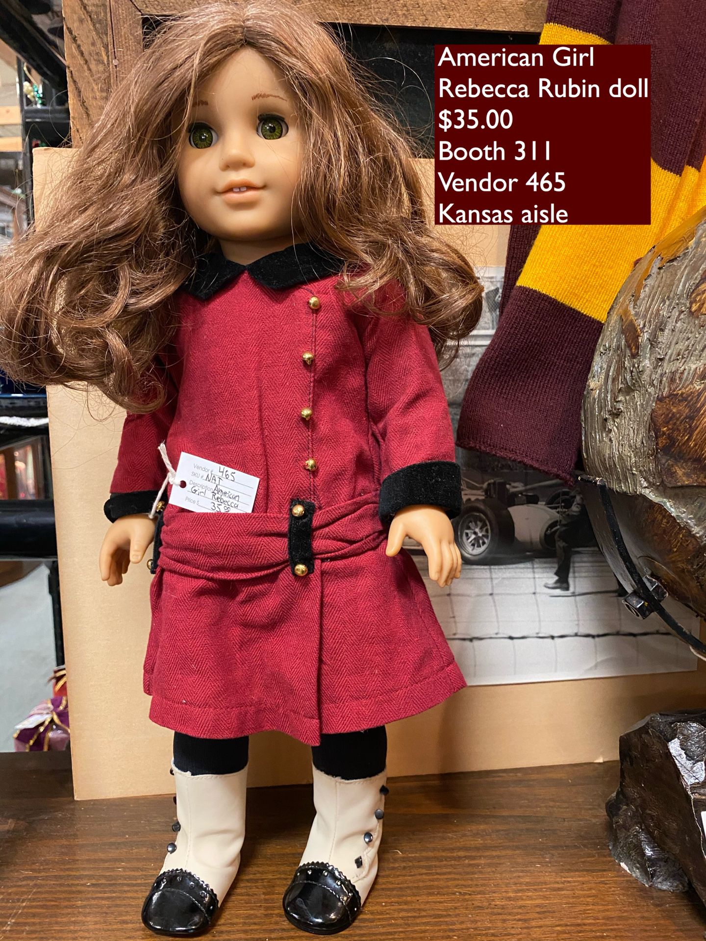 Used American Girl doll Rebecca Rubin -$35.00