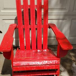 Red wood Adirondack Patio chair