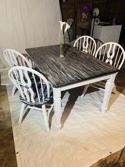 Table and matching chairs