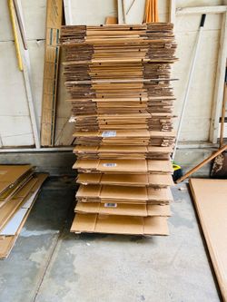 see description for size moving boxes (.25 cents  each )  see description for size