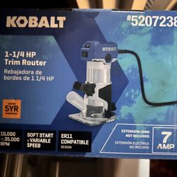 Kobalt Trim Router Unopened 