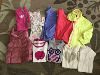 Size 4 Girls Winter Clothes Bundle (Lot Of 10)