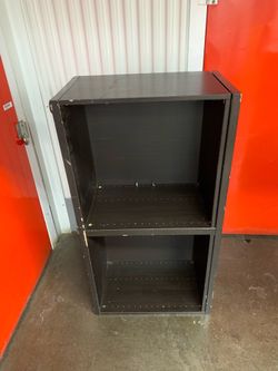 Black dresser / opened storage drawer used condition