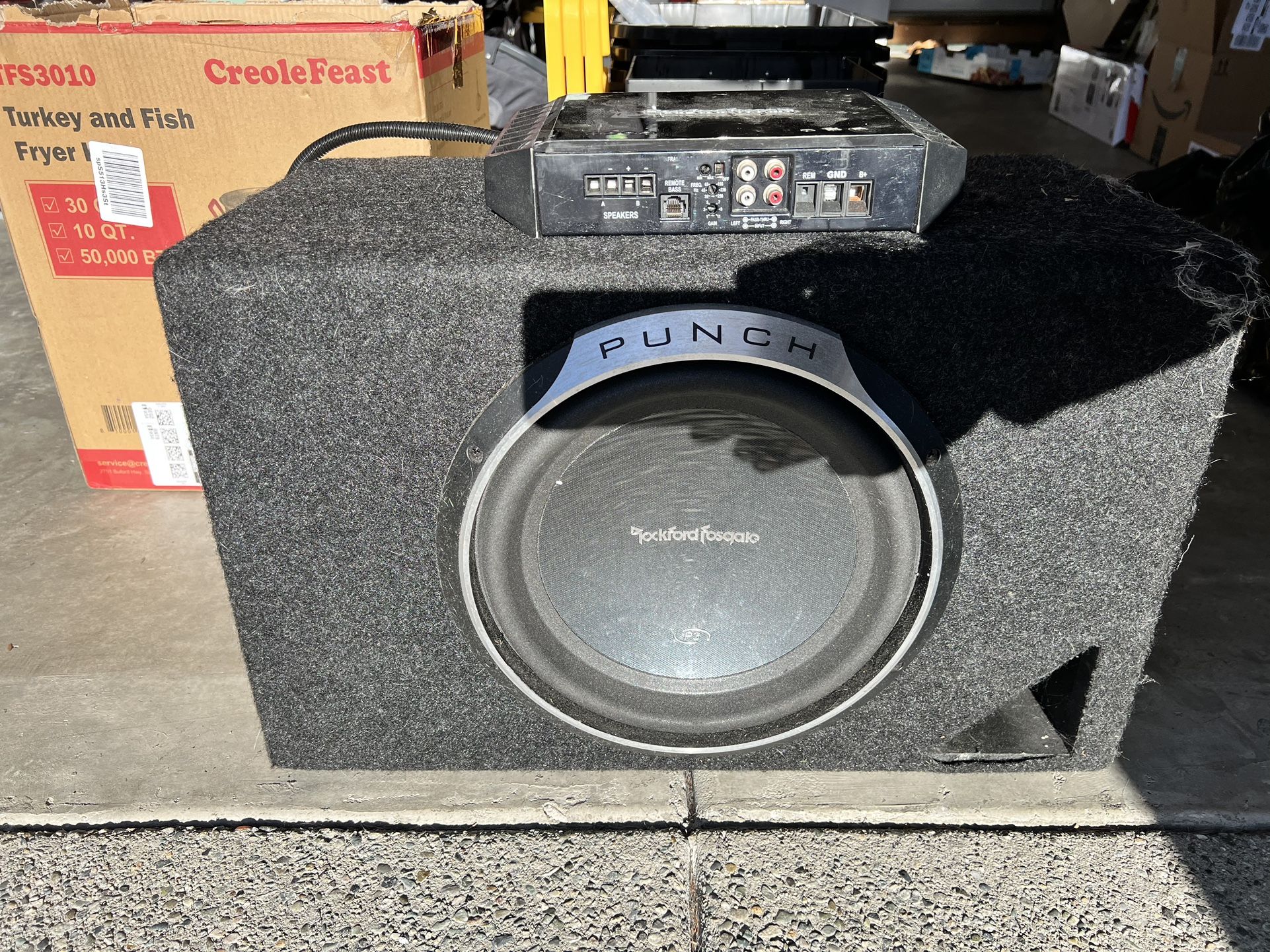 Rockfork Fosgate 12” Subwoofer And Amp (T500-1bd)