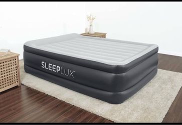 new Sleeplux Tritech Airbed Queen 22" Built In Ac Pump